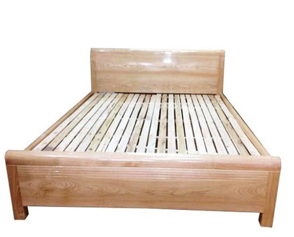 Giường ngủ gỗ sồi nga kiểu trơn